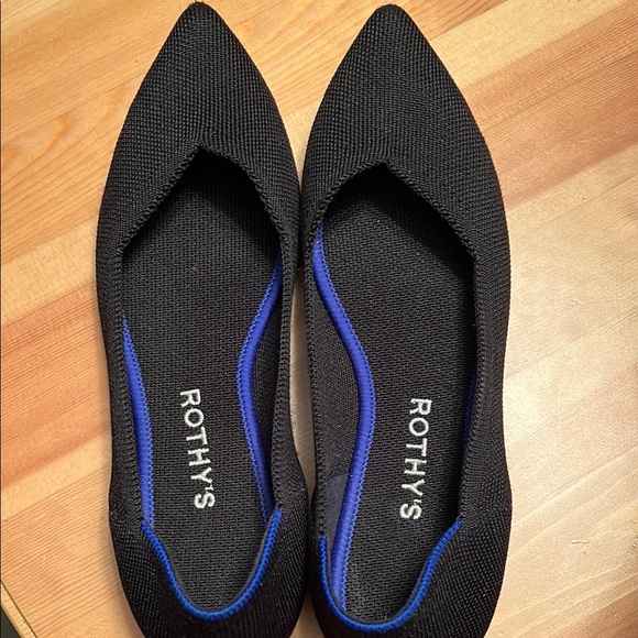 Rothy's The Point Women's Black Flats - Picture 2 of 7